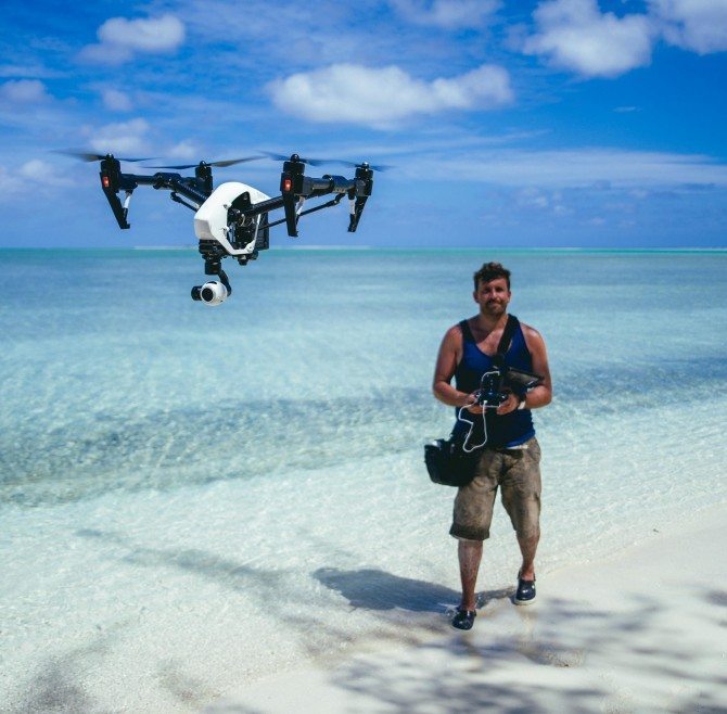 Filming with the Inspire 1 for CNN's The Wonder List in Vanuatu. One of the rare times I have been able to use drones on commercial gigs. 